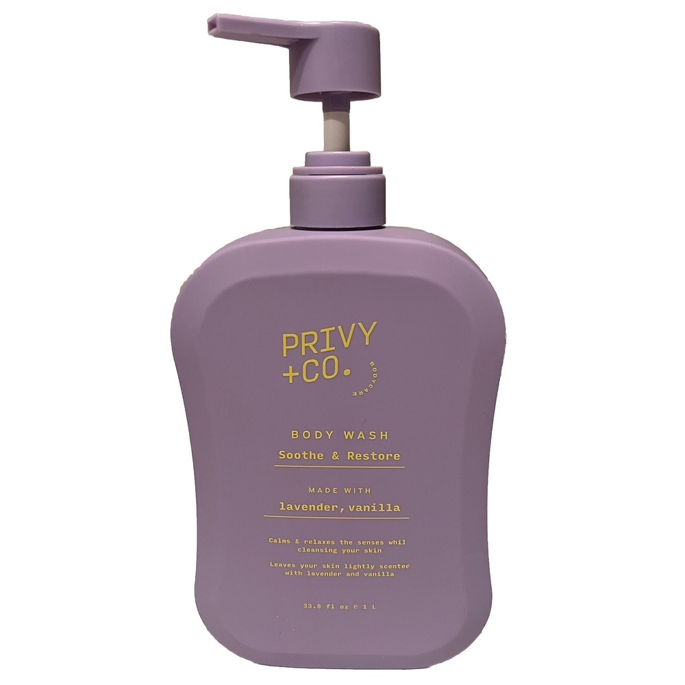 Privy + Co Body Wash Made With Lavender, Vanilla 33.8 Fl Oz  Hydrates & Nurishes